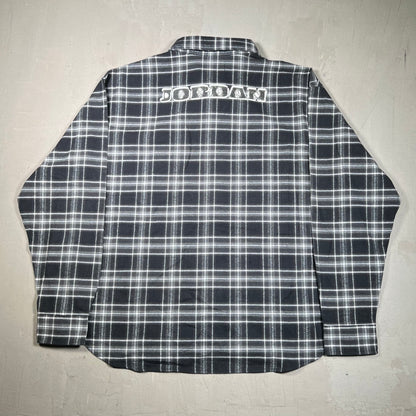 Jordan Black/White Plaid Flannel Size XXL NEW x17241