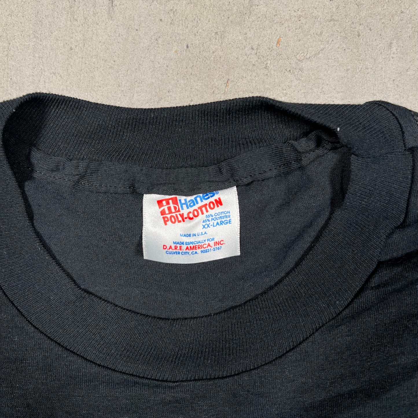 1990s Dare Black Logo Tee Size XXL USED v19345