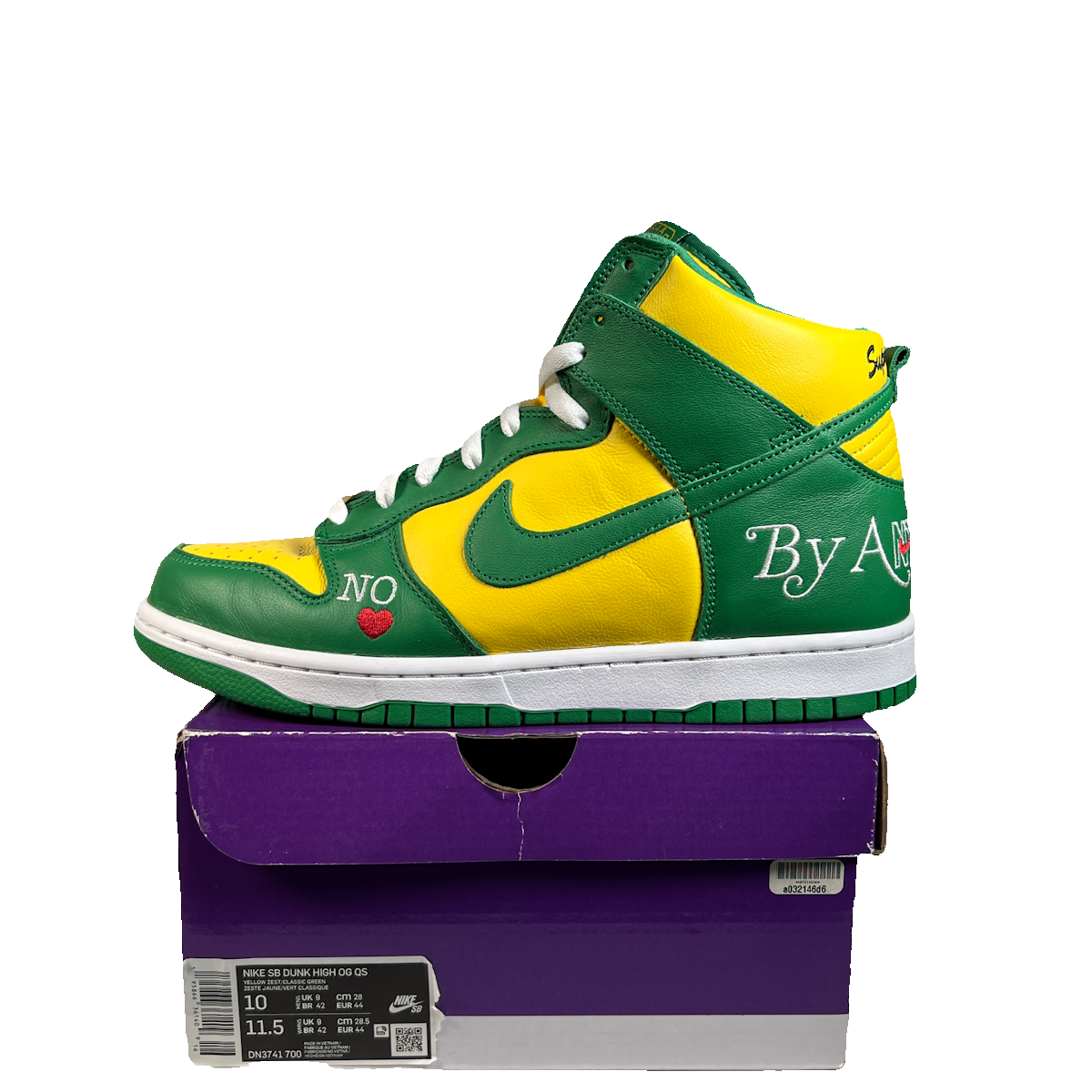 Nike SB Supreme By Any Means Brazil (2022) Size 10 USED s23104