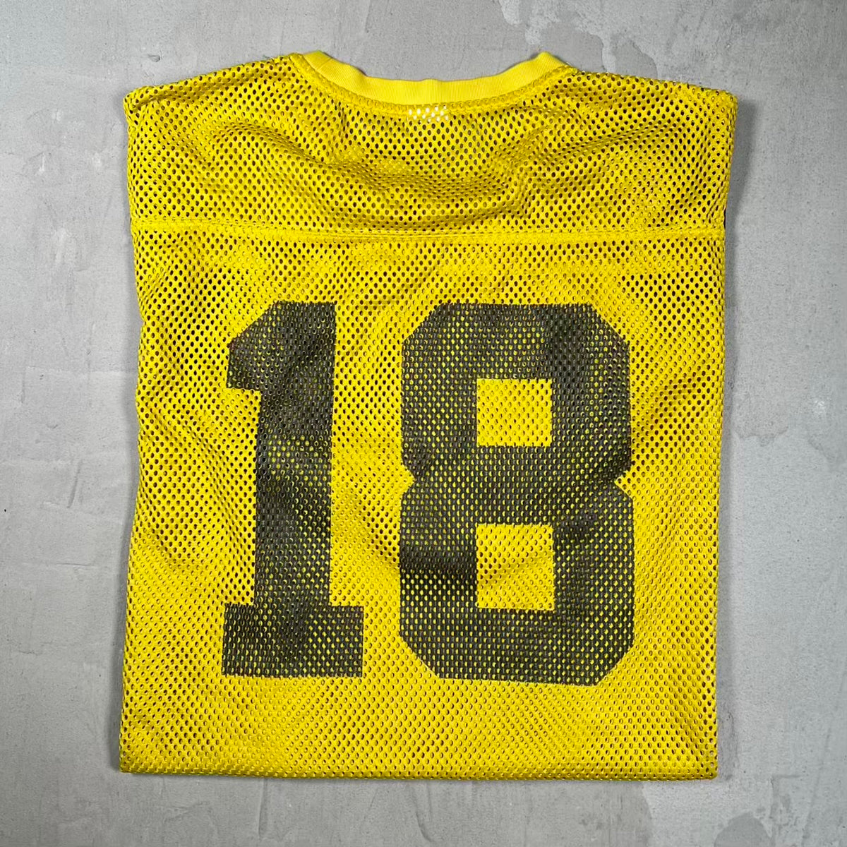 Corteiz Open Mesh Panel Jersey Yellow (2025) Size XL USED x18521
