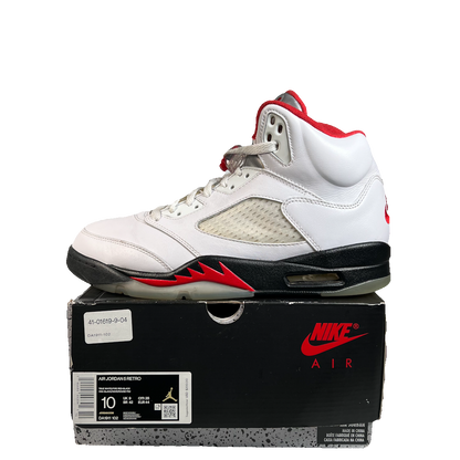 Jordan 5 Fire Red Silver Tongue (2020) Size 10 USED s22943