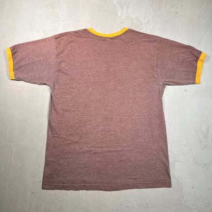 2004 Aqua Teen Hunger Force Adult Swim Cartoon Network Brown Tee Size Large USED v19470