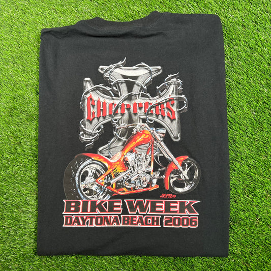2006 Choppers Bike Week Black Tee Size XL USED v17950