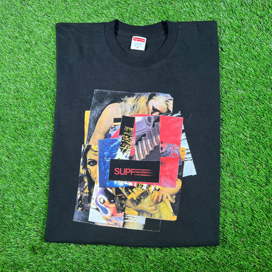Supreme Stack Black Tee Size Medium USED x15300