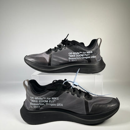 Nike Zoom Fly Off-White Black Silver (2018) Size 11 USED s19367