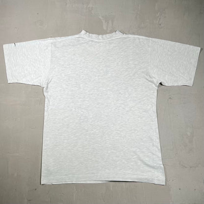 1990s Reebok Shaq Attack Grey Tee Size Large USED v20219
