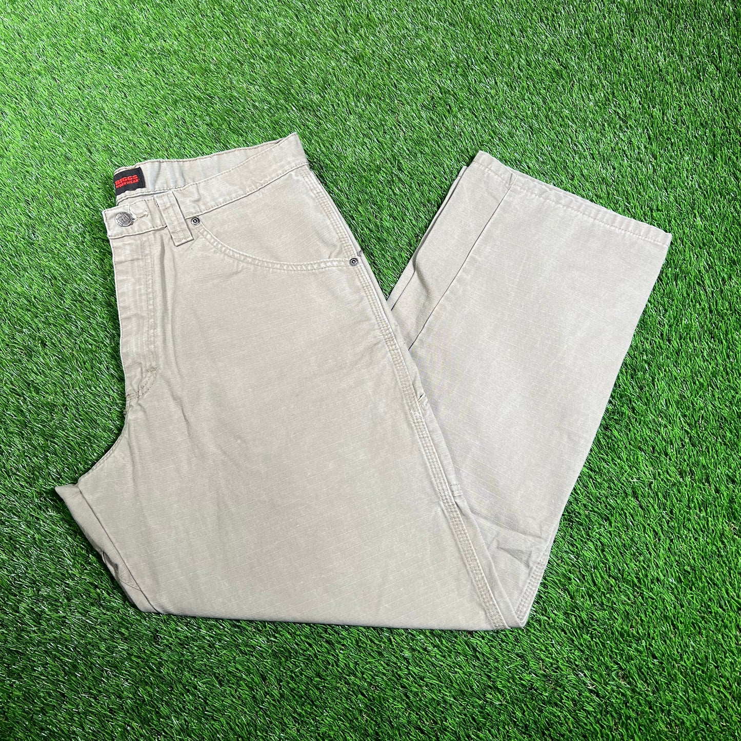 Y2K Wrangler Khaki Workwear Size 34 USED v18186