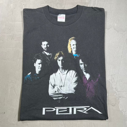 1993 Petra Unseen Power World Tour Black Tee Size XL USED v20100