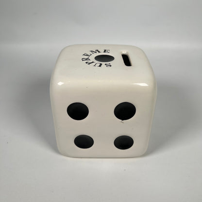 Supreme Ceramic Dice Piggy Bank White (2011) USED x14331