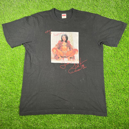 Supreme Lil Kim Black Portrait Tee (2022) Size Large USED x14780