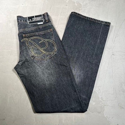 GV Gallery Raspberry Hills Washed Black Cowboy Denim Size XS NEW x18769