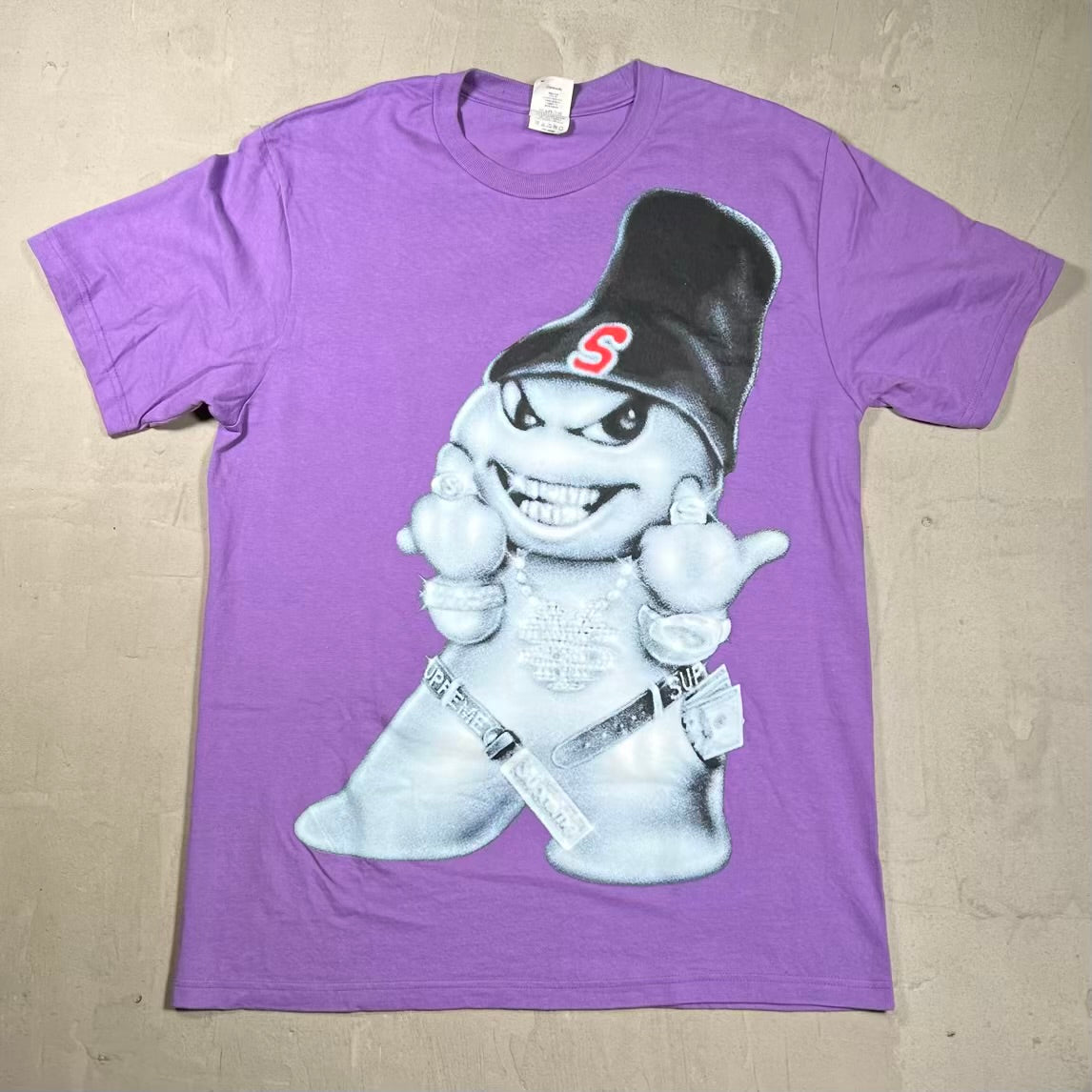 Supreme Snowman Purple Tee (2025) Size Medium USED x18647