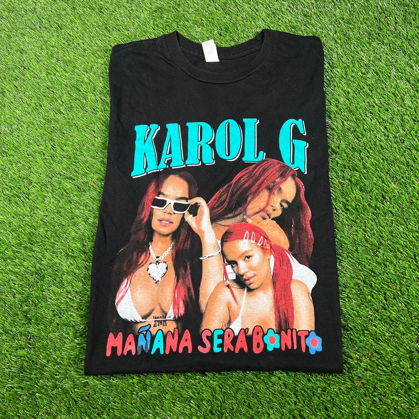 Karol G Modern Rap Style Rap Tee Size Medium USED v16925