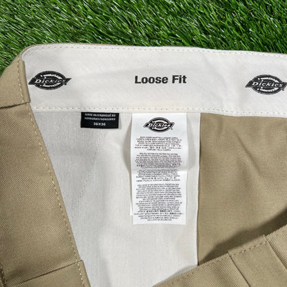 Dickies Carpenter Double Knee Tan Pants Size 36 USED v17832