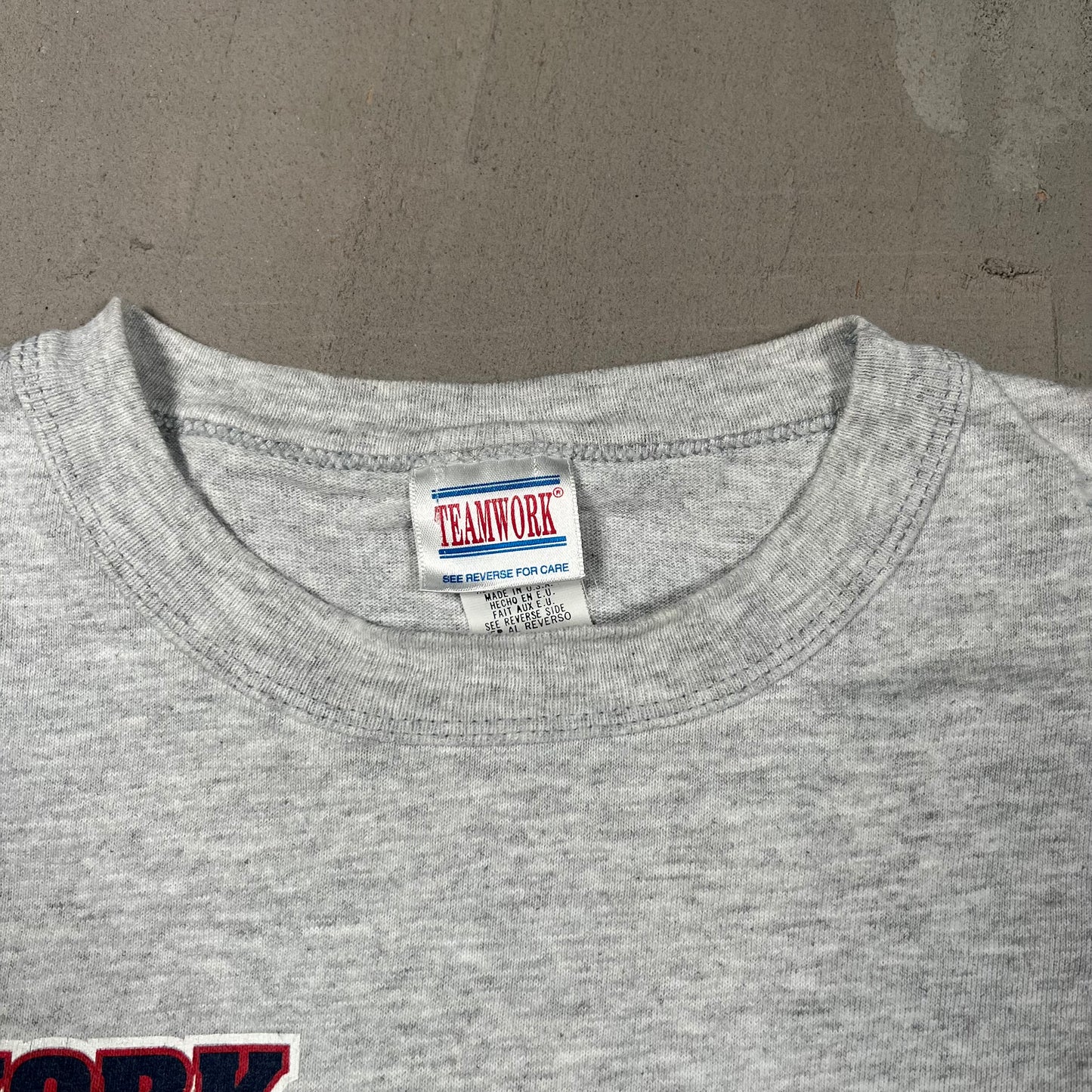 1996 New York Yankees World Series Trophy Grey Tee Size XL USED v18892