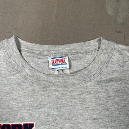 1996 New York Yankees World Series Trophy Grey Tee Size XL USED v18892