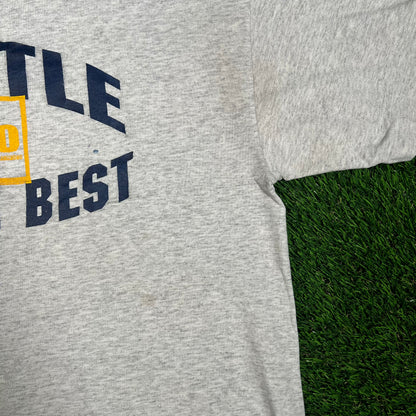 2000s Newburgh Wrestling Organization Grey Tee Size Large USED v17732