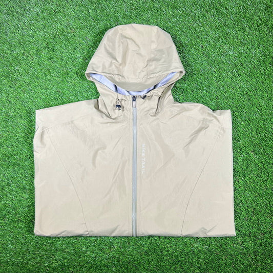 Nike Trails Khaki Full Zip Gore Text Windbreaker Size XXL USED v17304