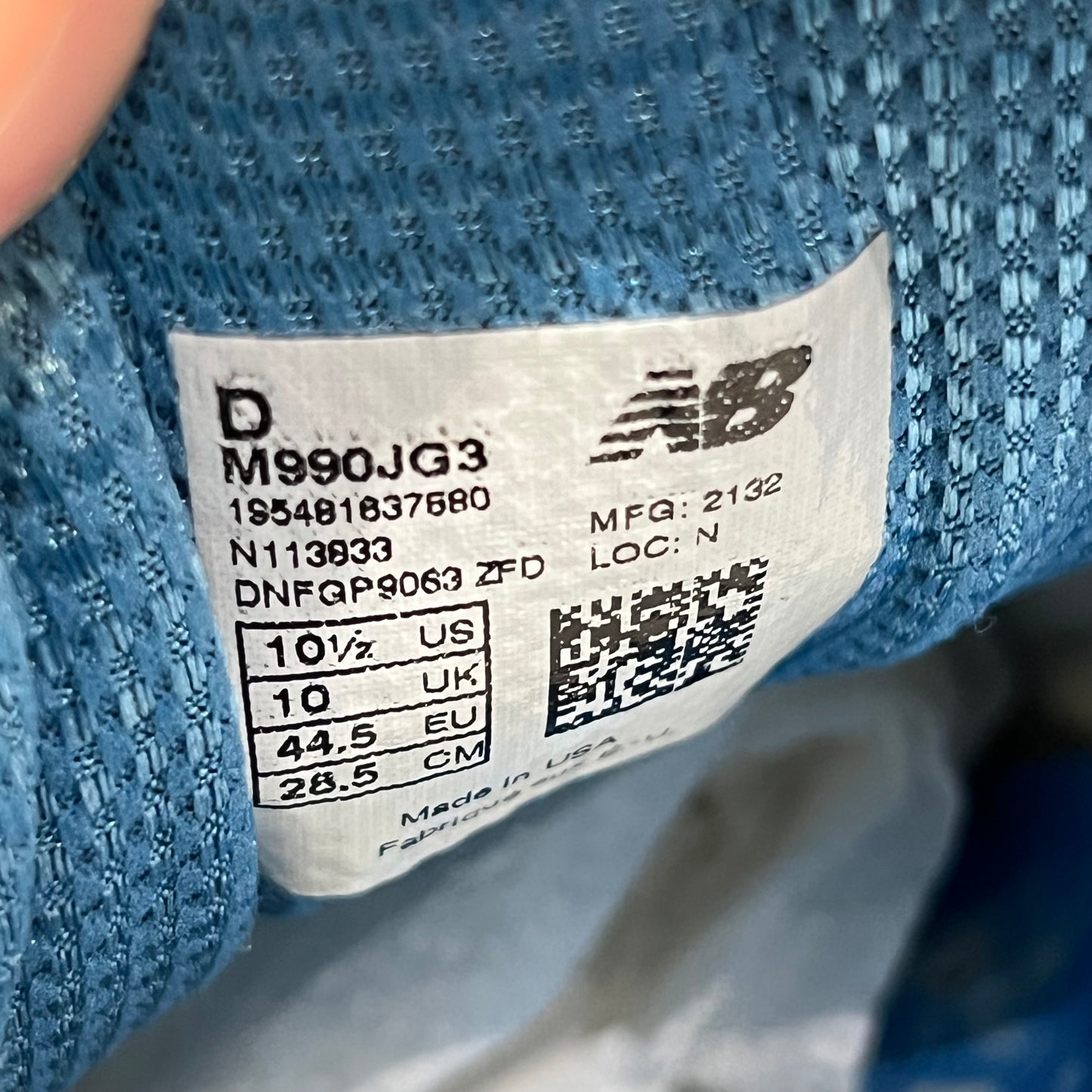 New Balance 990v3 Joe Freshgoods Outside Clothes (2021) Size 10.5 USED s18726