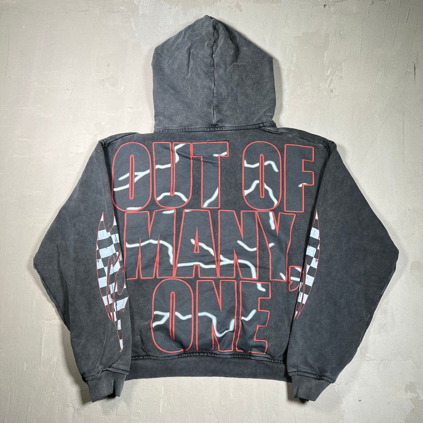 God Speed Racer Goldie Hoodie Black Wash Size Large USED X16944