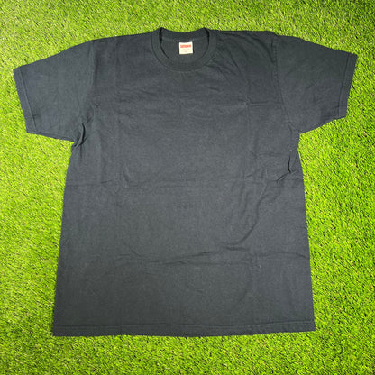 Supreme Blank Navy Blue Tee Size XL USED x14434