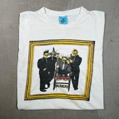 1996 Weird Al Yankovix Bad Hair Tour White Tee Size Large USED v20326