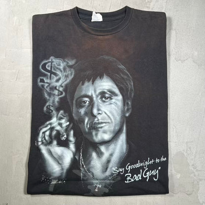 Y2K Scarface "Say Goodnight" Black Tee Size Large USED v19962