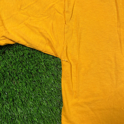 Y2K Spongebob Yellow Big Face Tee Size Large USED v18561