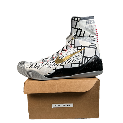 Nike Kobe 9 Elite Gold Fundamentals (2014) Size 10.5 USED s22864