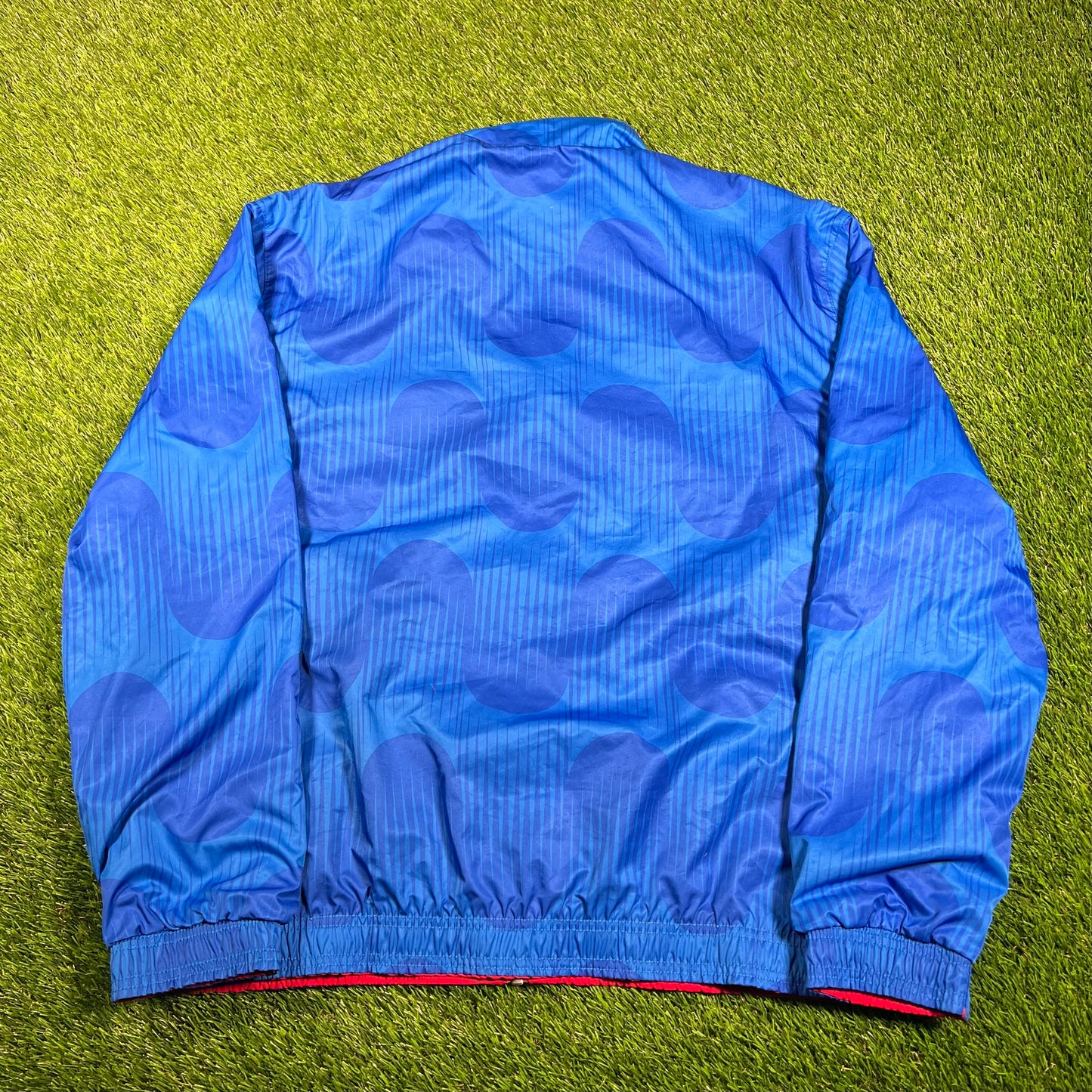 Adidas Spain 2023 Reversible Anthem Blue/Red Jacket Size Large USED v17968