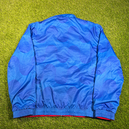 Adidas Spain 2023 Reversible Anthem Blue/Red Jacket Size Large USED v17968