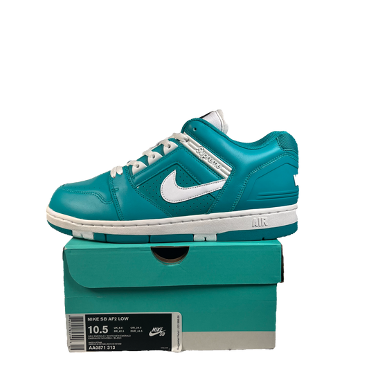 Nike SB Air Force 2 Low Supreme Blue (2017) Size 10.5 USED s22442