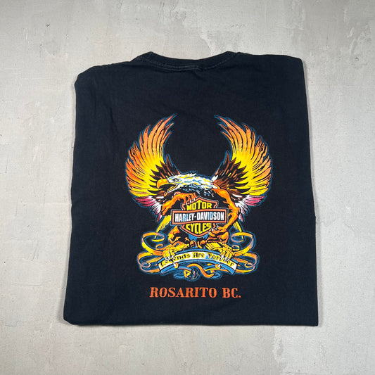 2010s Harley Davidson Rosarito Black Longsleeve Size Large USED v18983