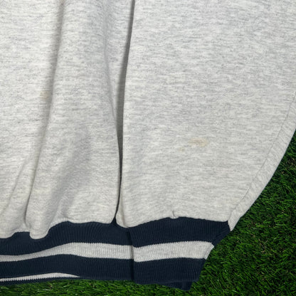 1990s Hackensack Football Comets Football Grey Crewneck Size XL USED v17509