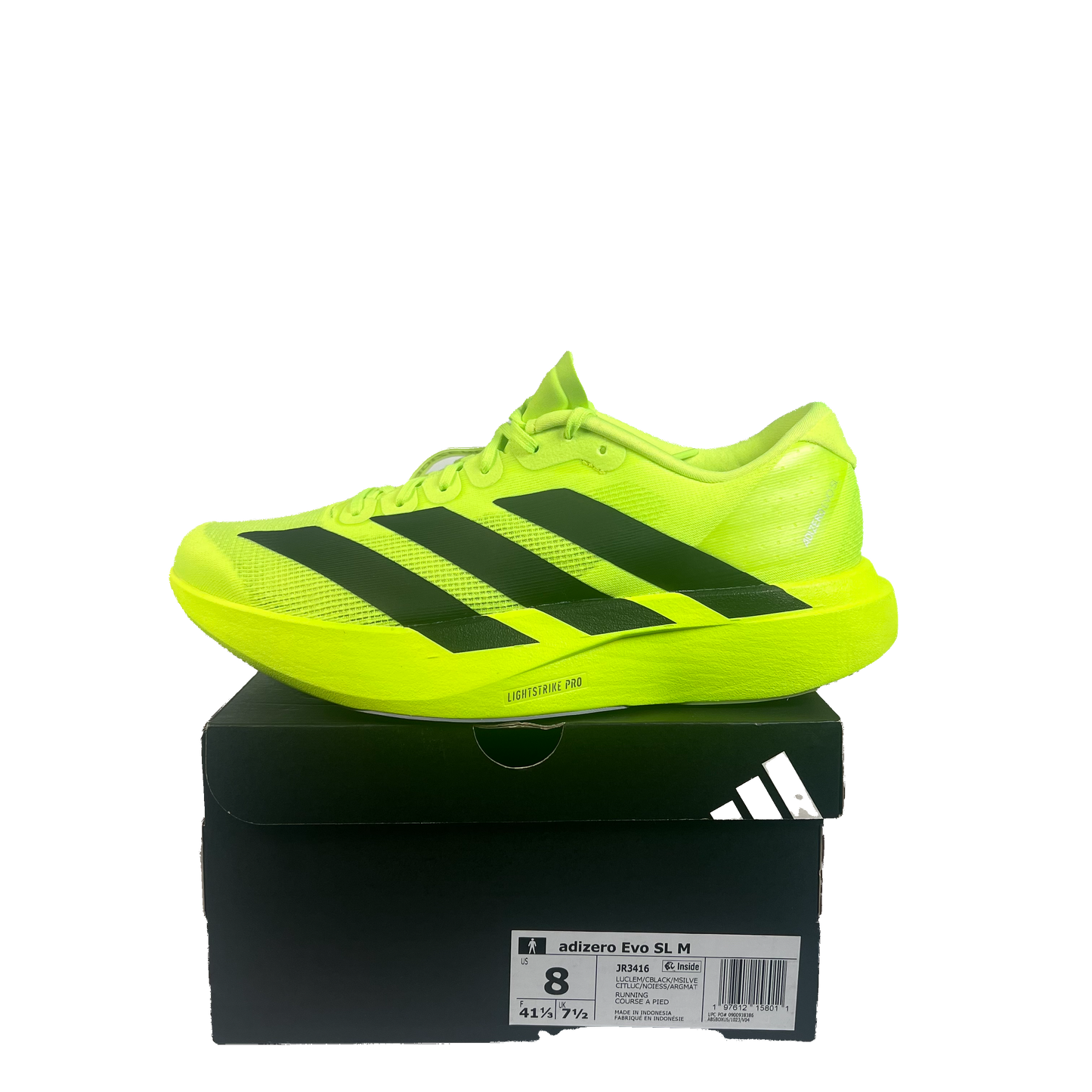 Adidas Adizero Evo SL Lucid Lemon (2025) Size 8 NEW s22030