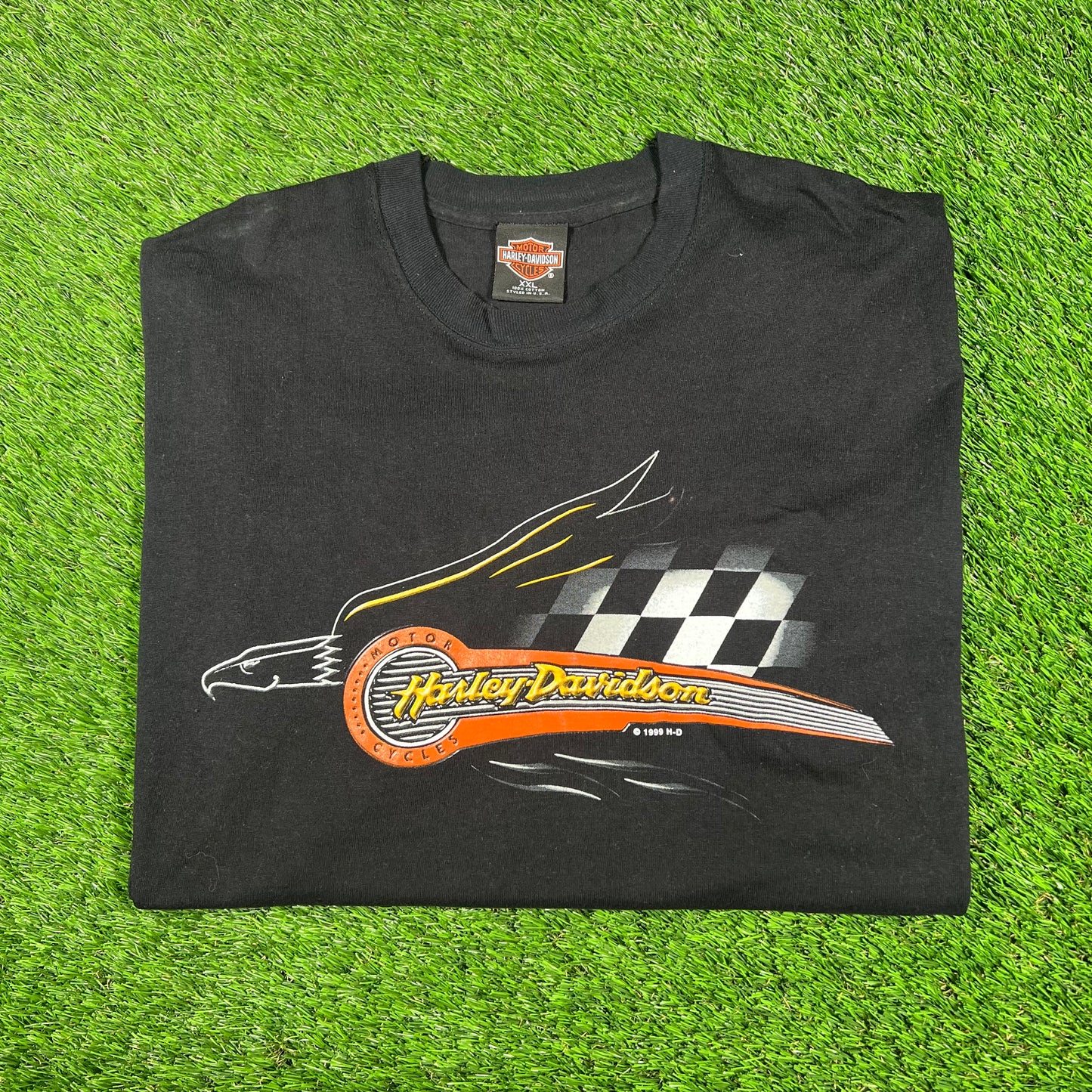 1999 Harley Davidson Black "Sweden" Tee Size XXL USED v17195