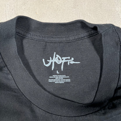 Travis Scott Utopia Black Tour Tee Size Large USED x17512
