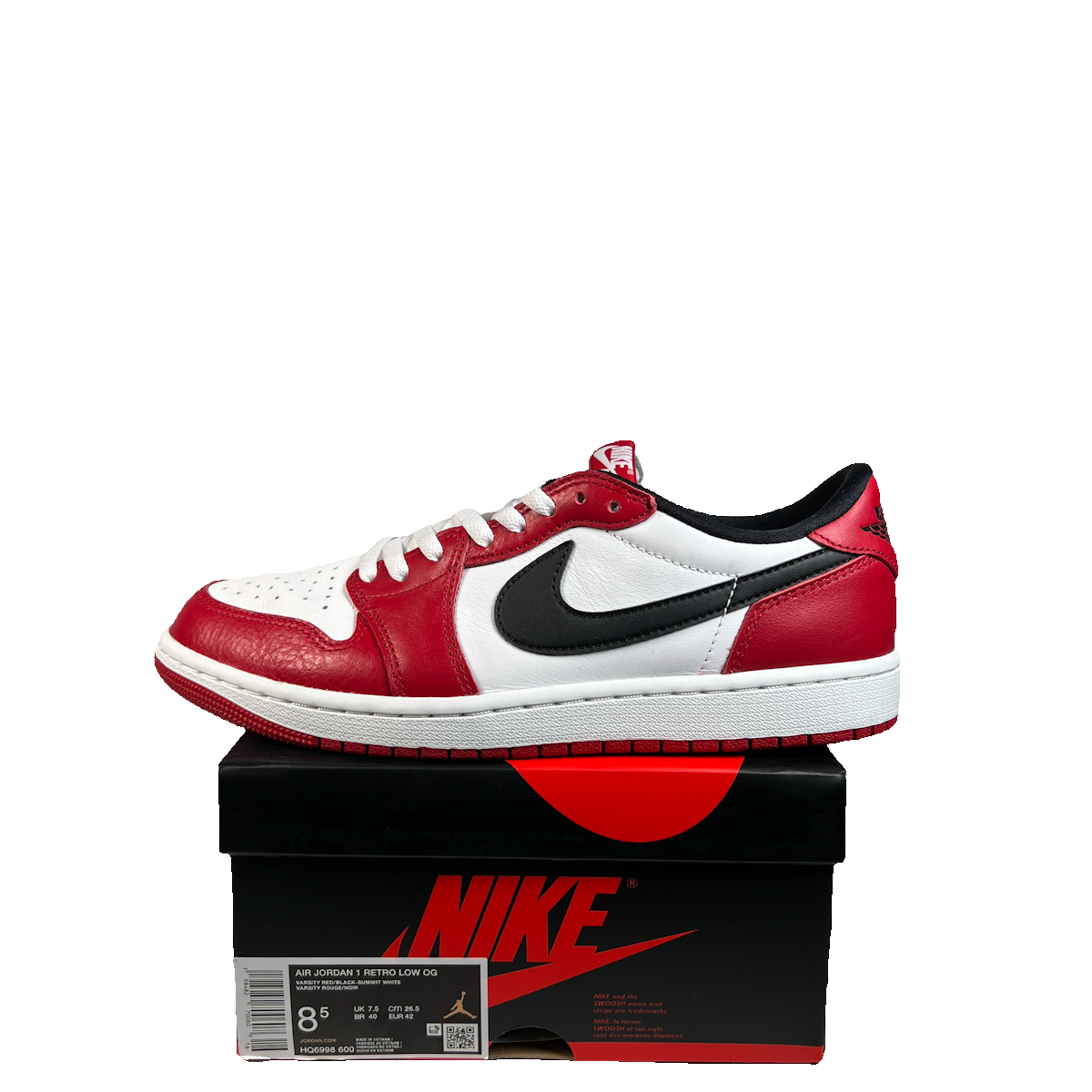 Jordan 1 Low Chicago (2025) Size 8.5 USED s23164