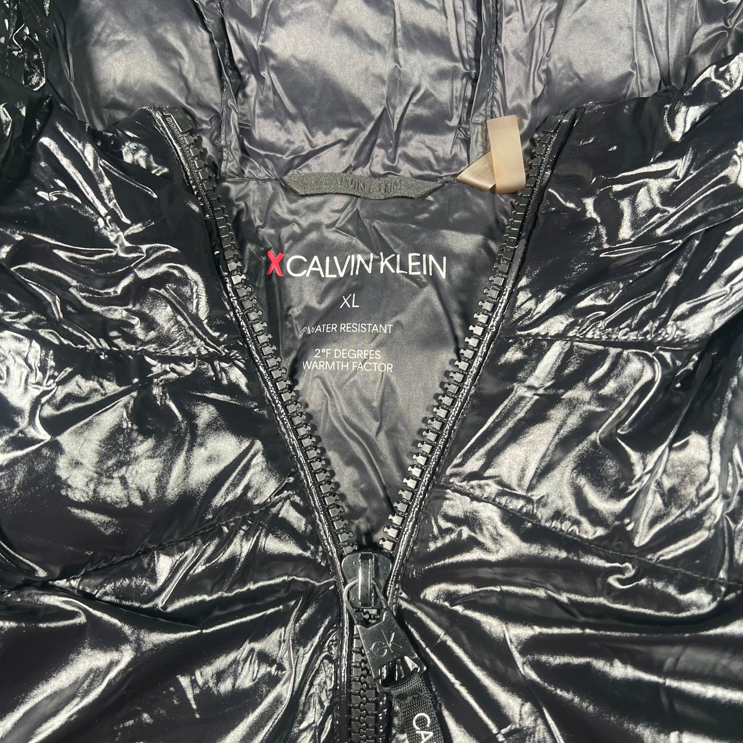 Calvin Klein Black Puffer Jacket Size XL USED v17550