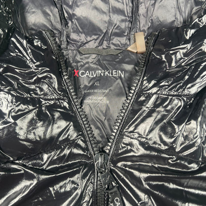 Calvin Klein Black Puffer Jacket Size XL USED v17550