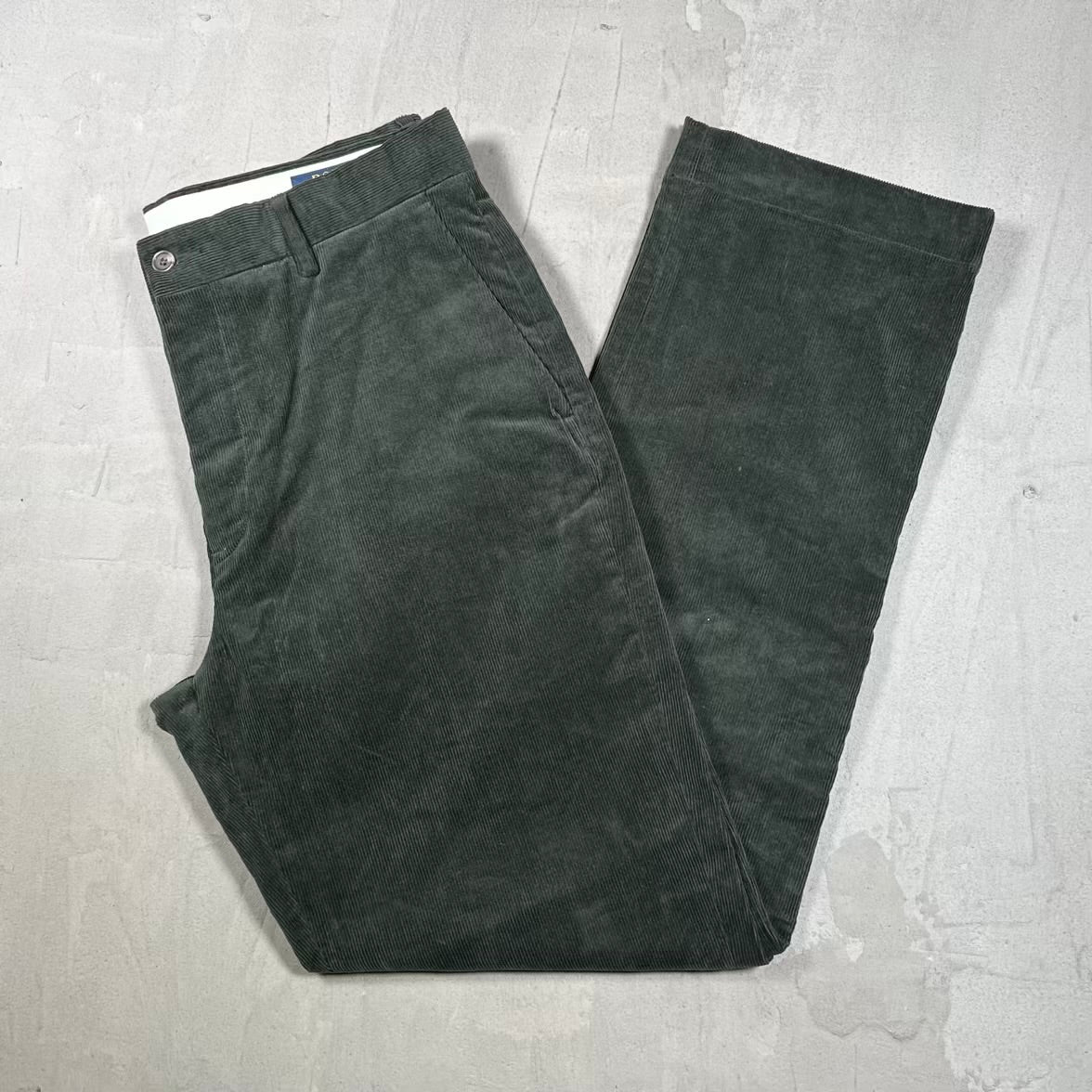Polo Ralph Lauren Dark Green Cords Size 32 USED v20427