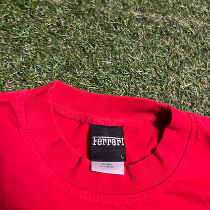 2002 Ferrari World Tour Red Tee Size Large USED v16465