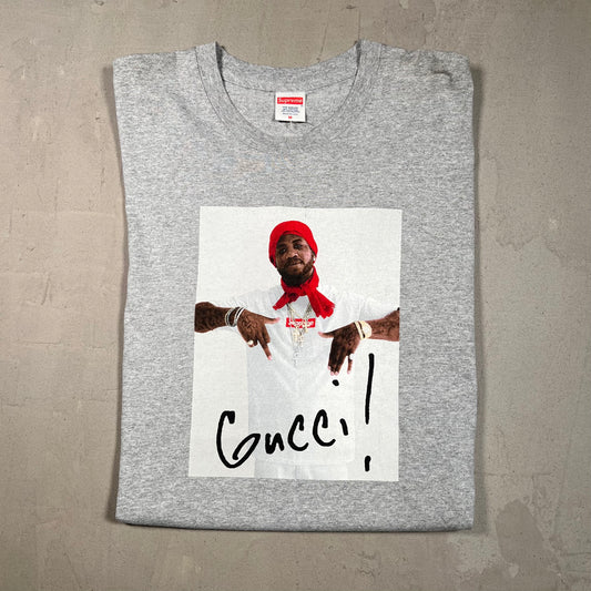 Supreme Gucci Mane 2016 Tee Gray Size Medium NEW x4034