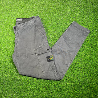 Stone Island Cargo Washed Grey Pants Size 34 USED x15441