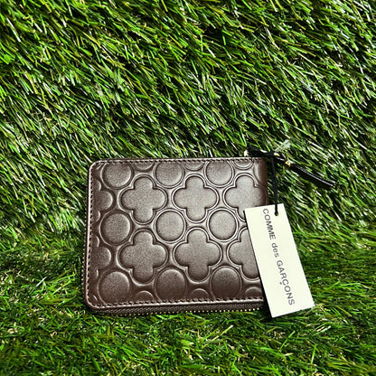 CDG Embossed B Brown Leather Wallet NEW x13511