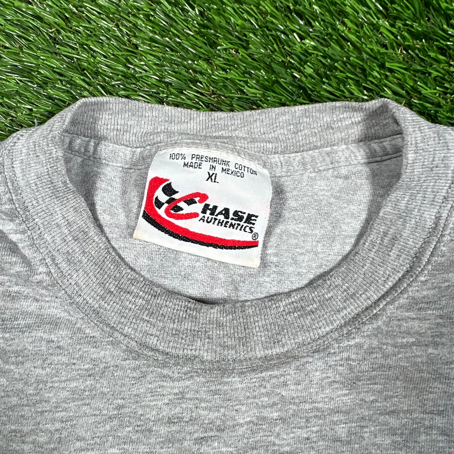 Y2K Nascar Martin Truex Jr Racing Grey Tee Size XL USED v17353