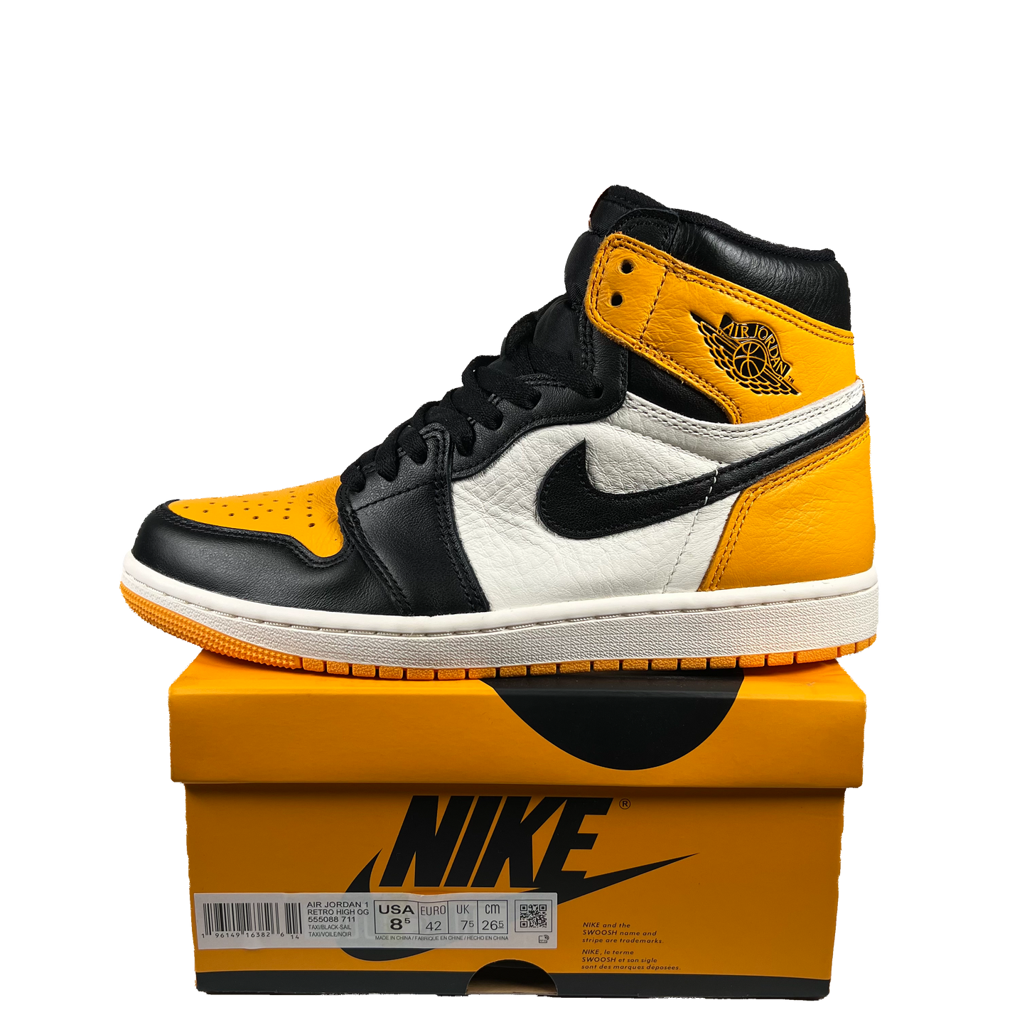 Jordan 1 High Taxi (2022) Size 8.5 NEW s19401