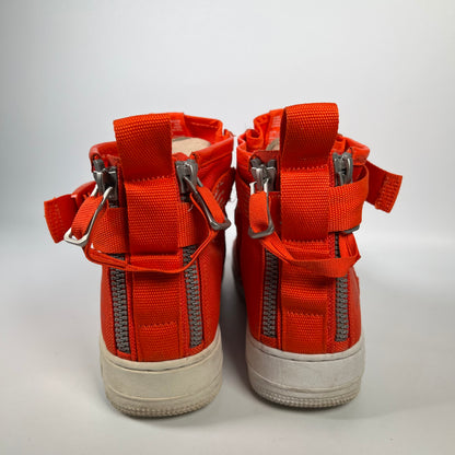 Nike Air Force One Mid Team Orange (2017) Size 9 USED s18759