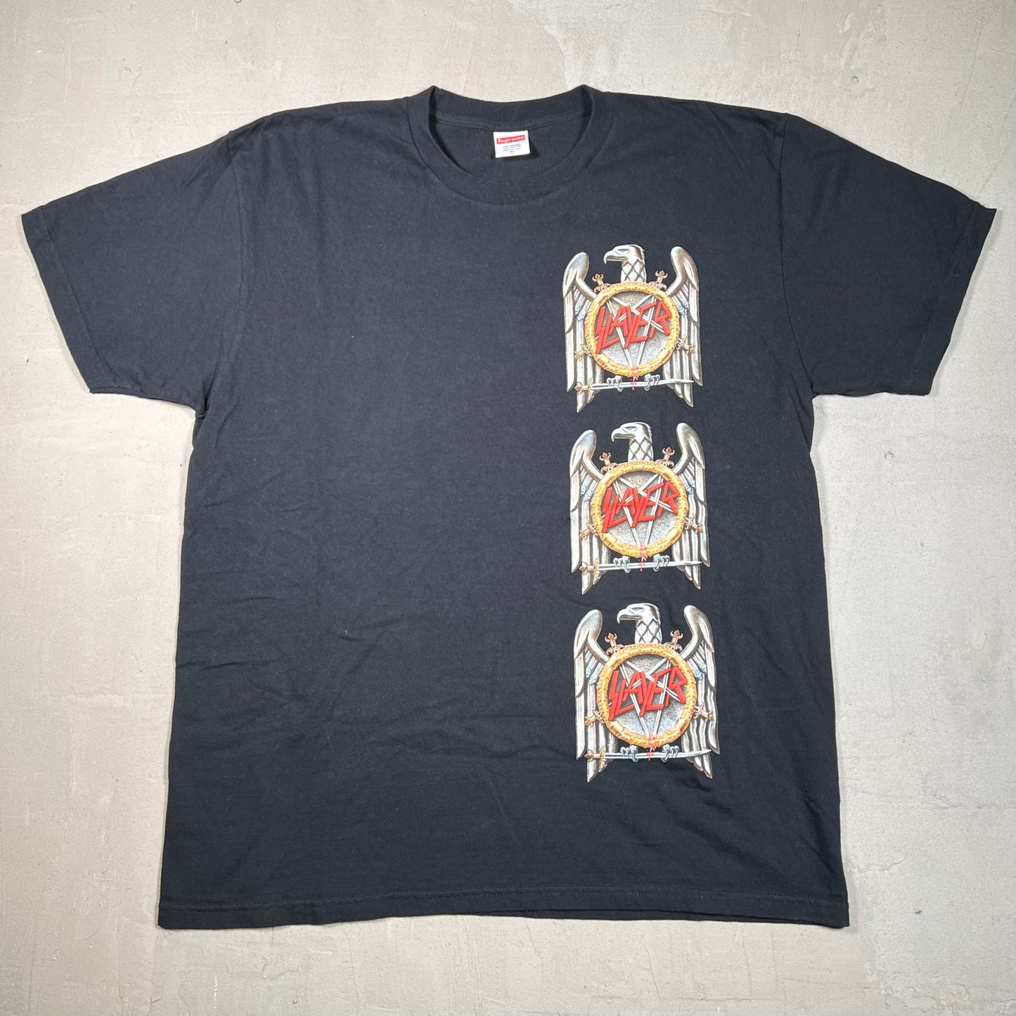 Supreme Slayer Black Tee (2016) Size XL USED x17262