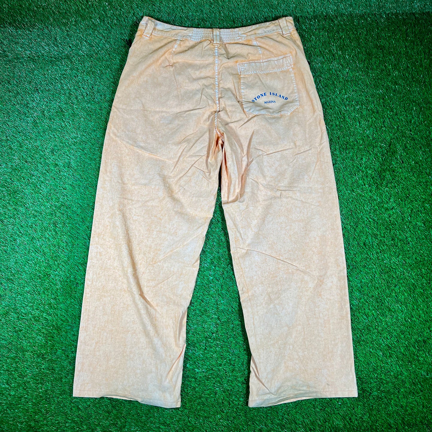 Stone Island Marina Washed Orange Pants Size 34 USED x14003
